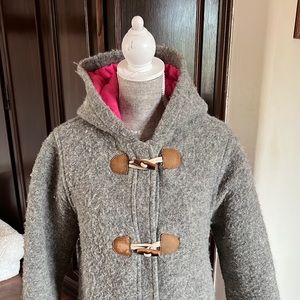 Mini boden wool coat peacoat girls 8-10